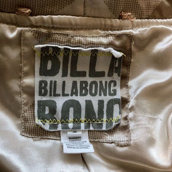 Billabong Women’s Double Breasted Coat, Hooded in Cream, Size Small - Picture 9 of 14
